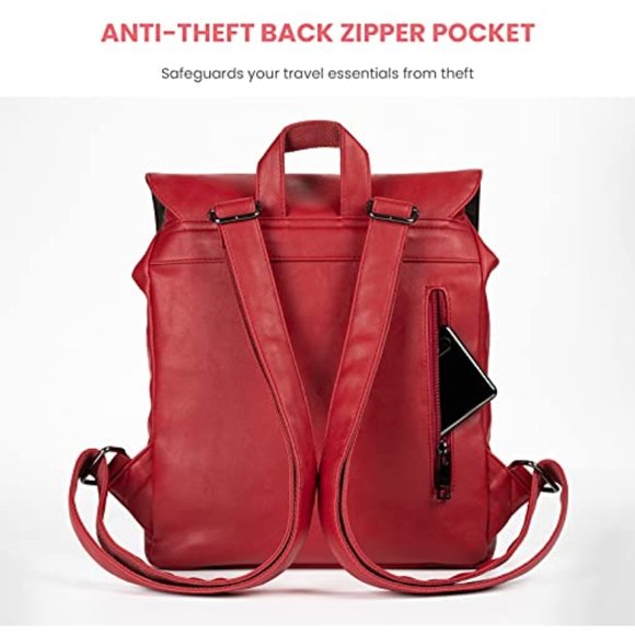 New VINTAGE LEATHER BACKPACK: - Picture 14 of 14